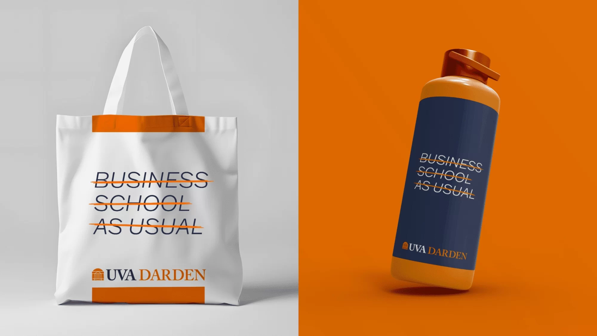 Tote bag and water bottle